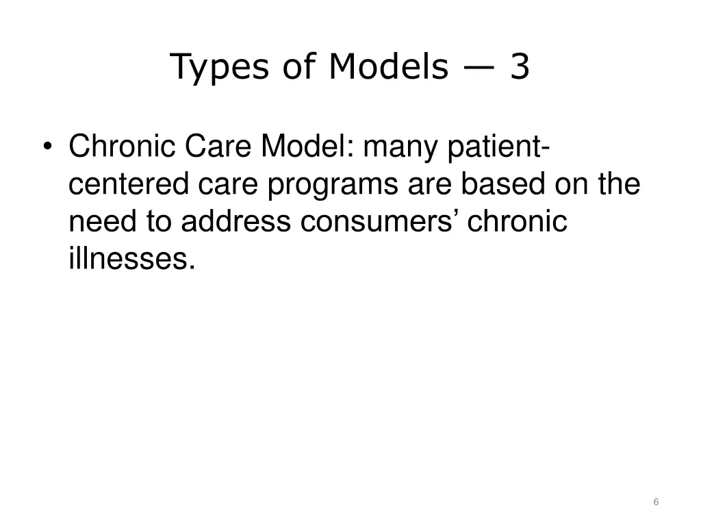 types of models 3