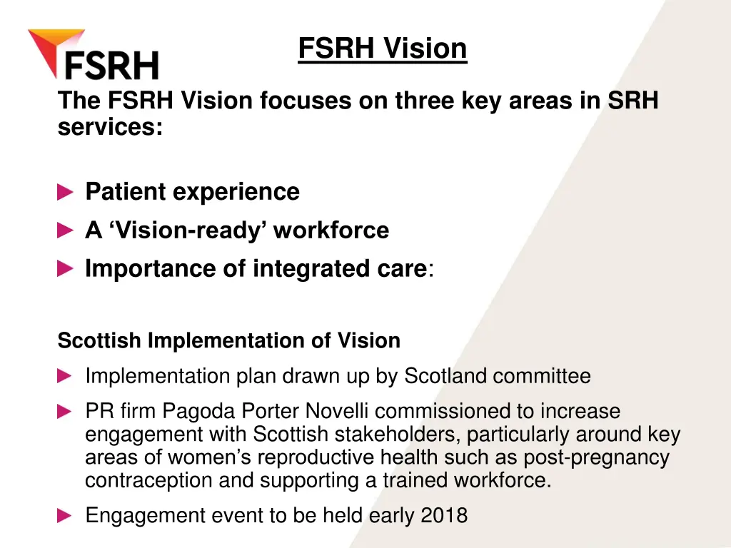 fsrh vision