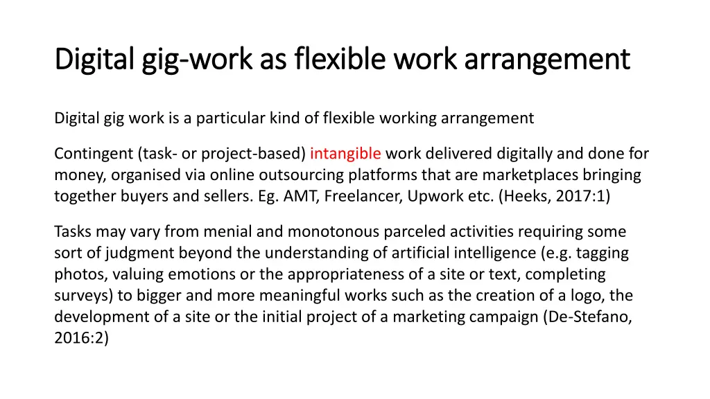 d digital gig igital gig work as flexible work