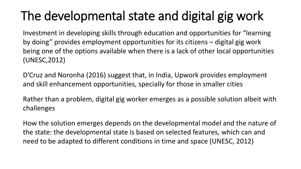 t the developmental state and digital gig work