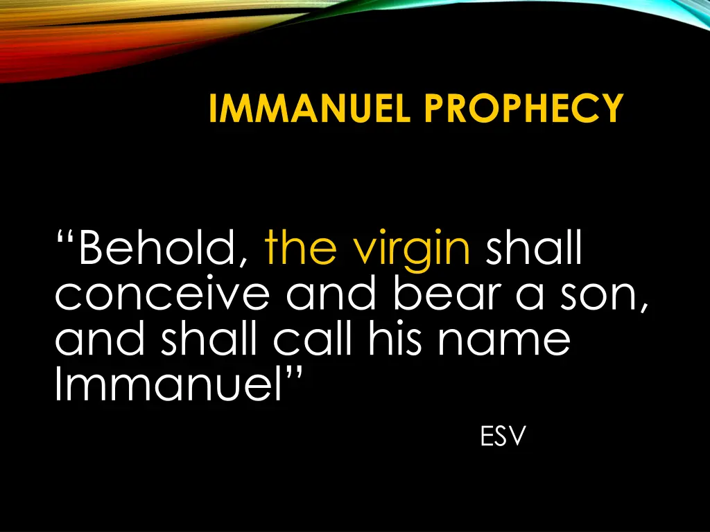 immanuel prophecy