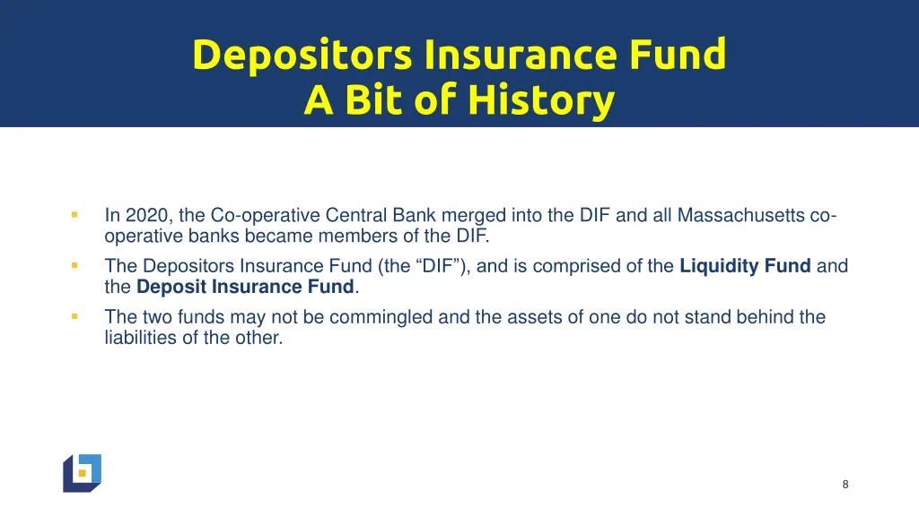 depositors insurance fund a bit of history 1