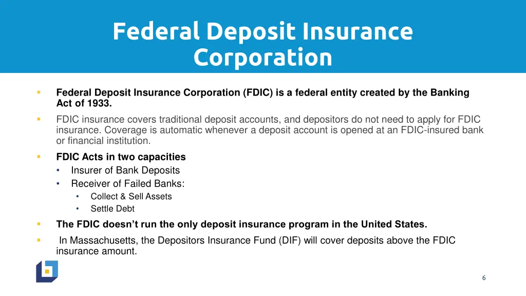 federal deposit insurance corporation