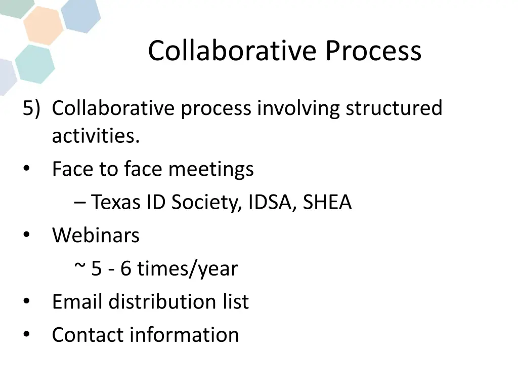 collaborative process