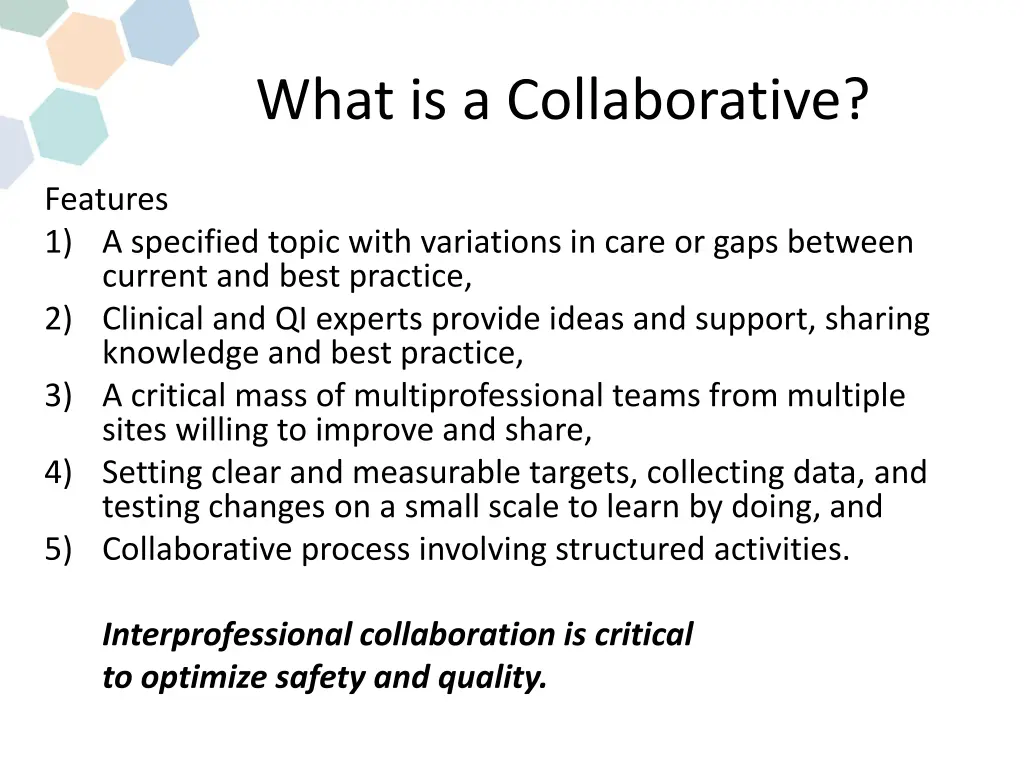 what is a collaborative