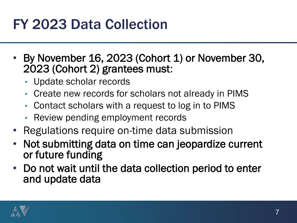 fy 2023 data collection