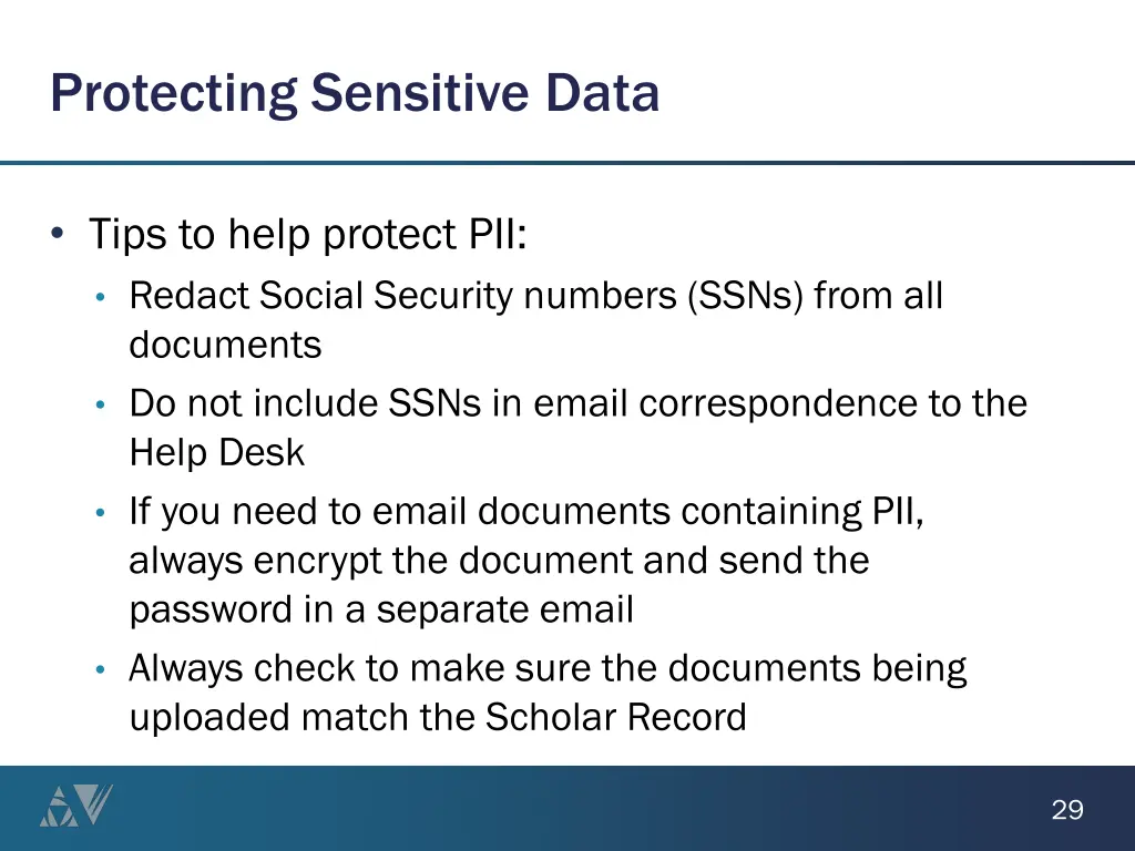 protecting sensitive data