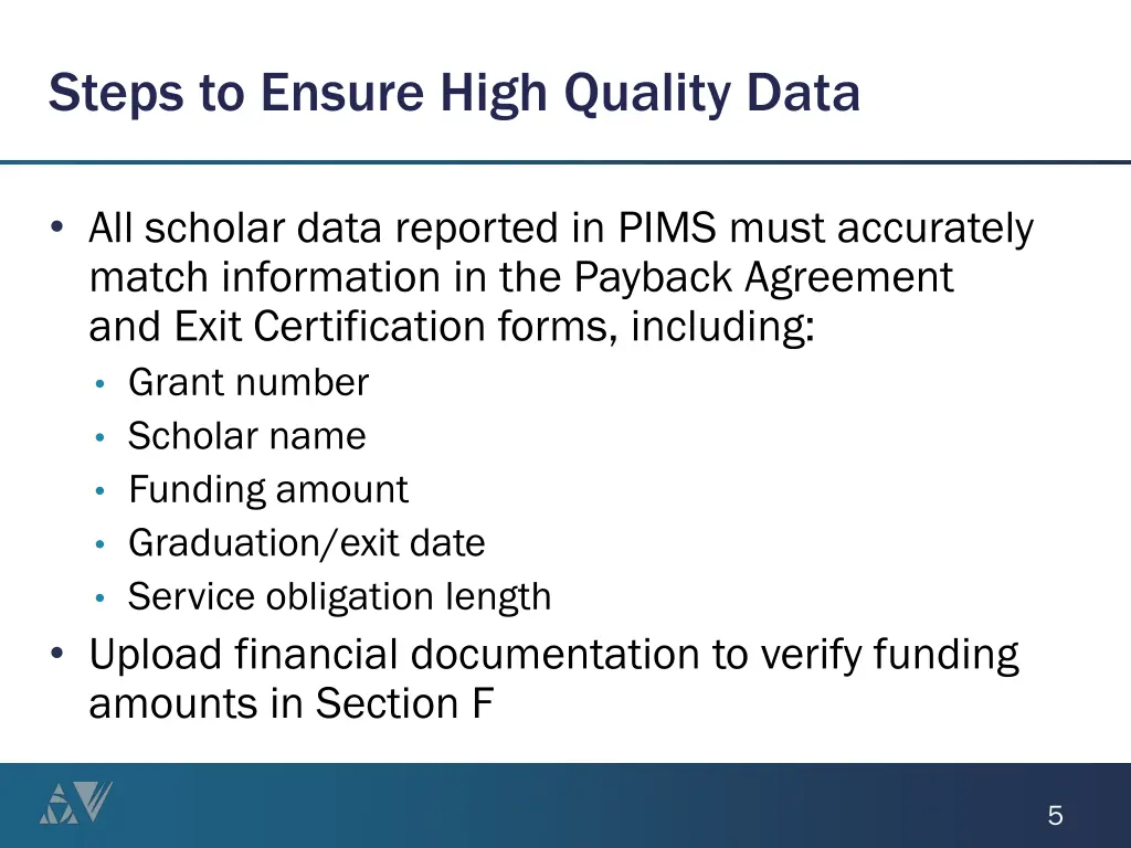 steps to ensure high quality data