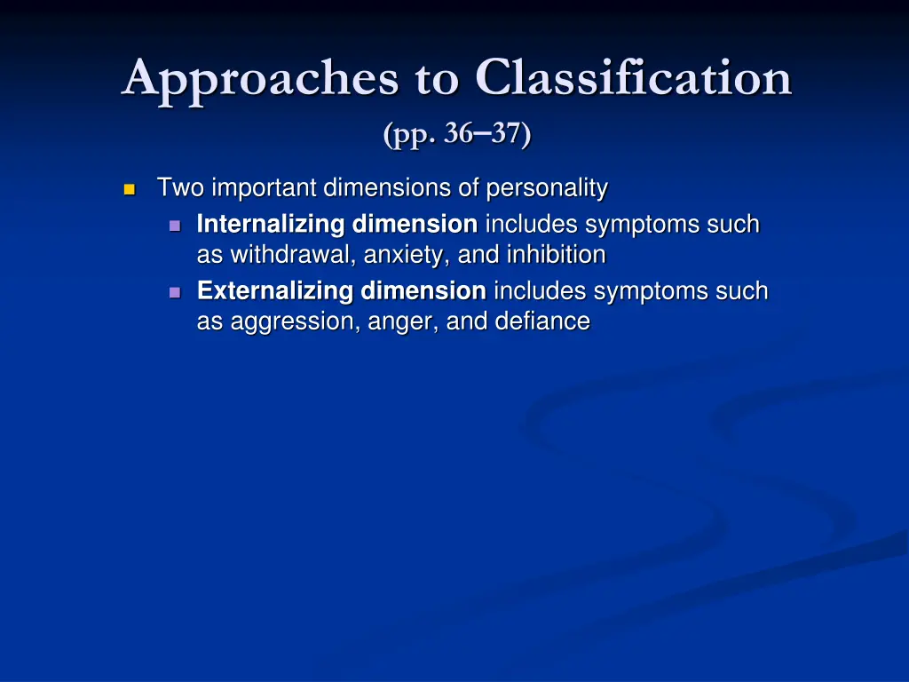 approaches to classification pp 36 37