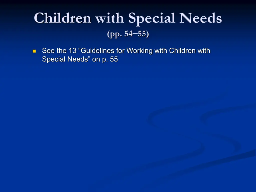 children with special needs pp 54 55