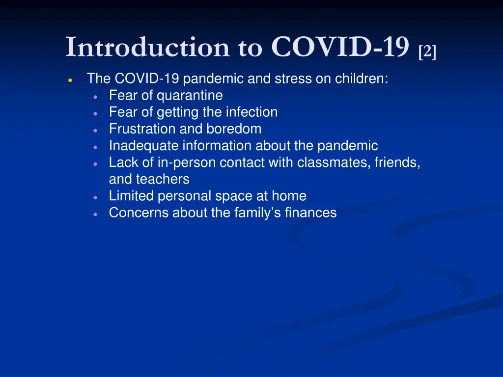 introduction to covid 19 2 the covid 19 pandemic