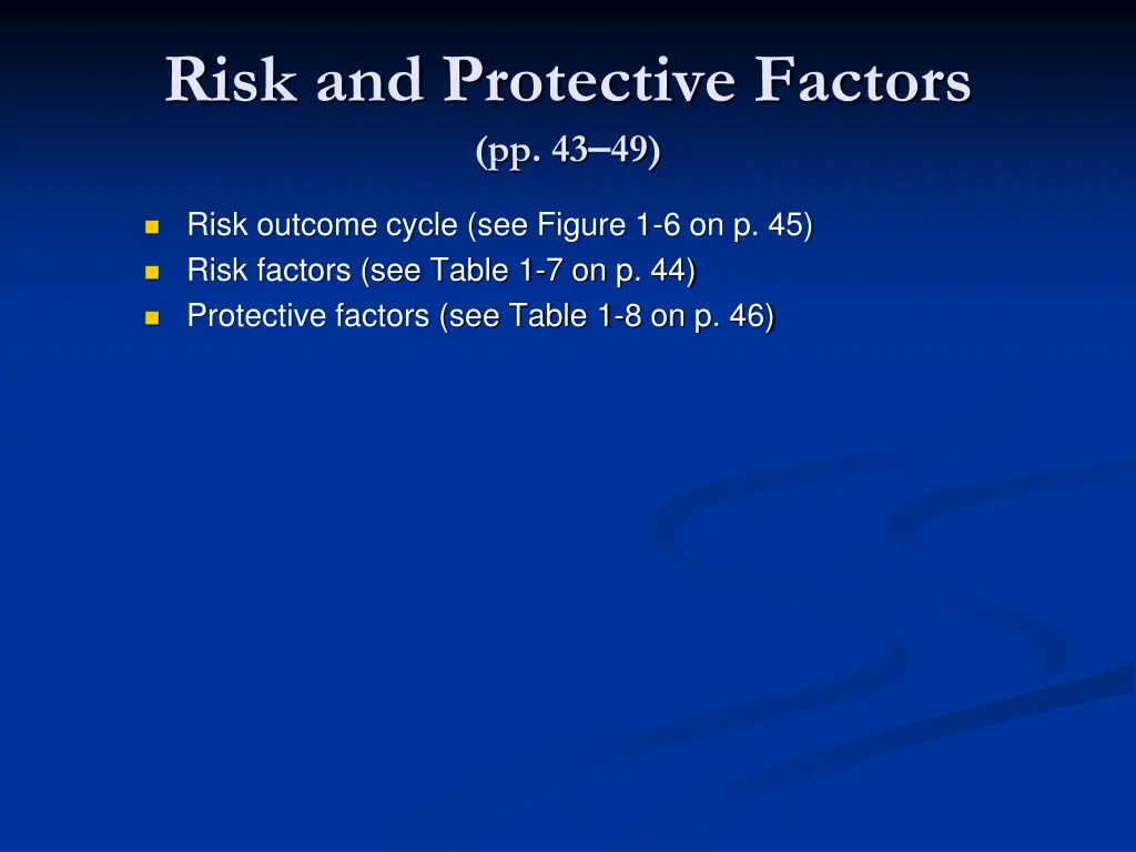 risk and protective factors pp 43 49