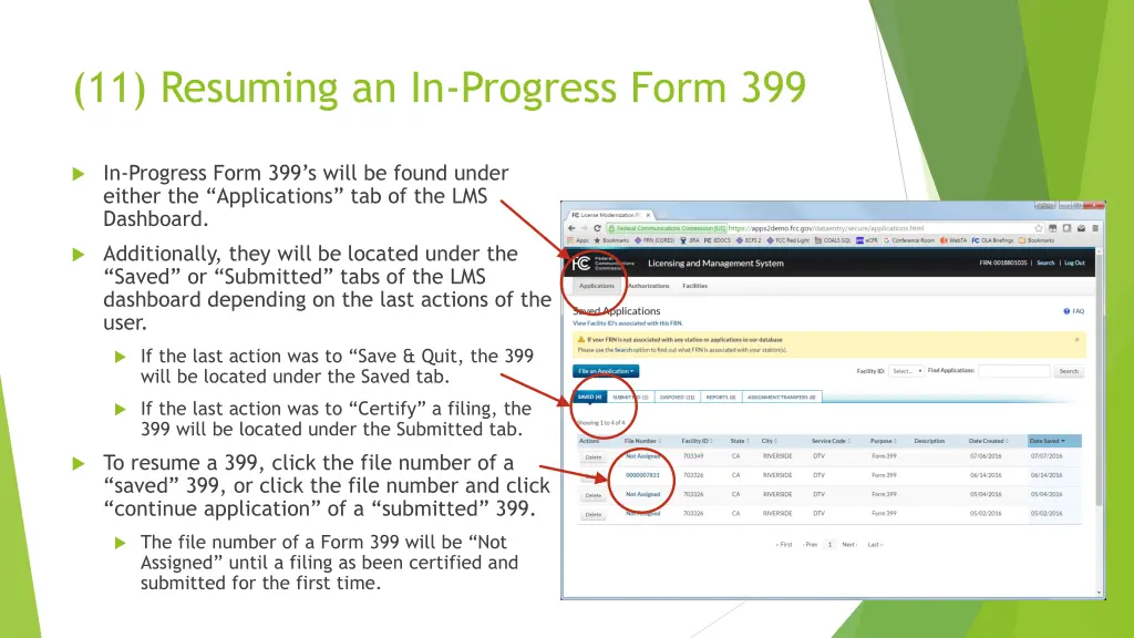 11 resuming an in progress form 399