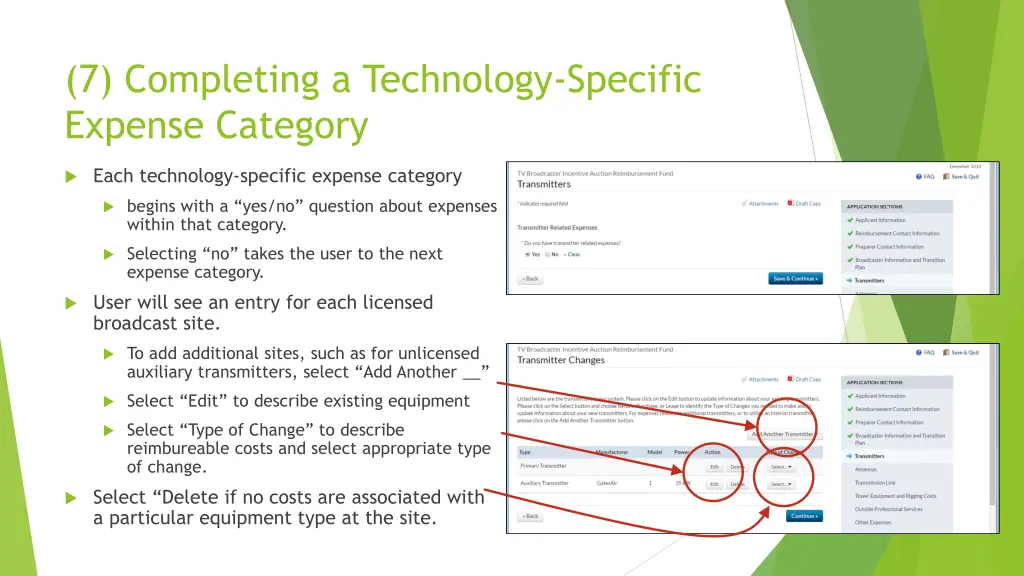 7 completing a technology specific expense