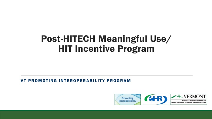 post hitech meaningful use hit incentive program