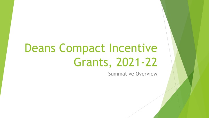 deans compact incentive grants 2021 22