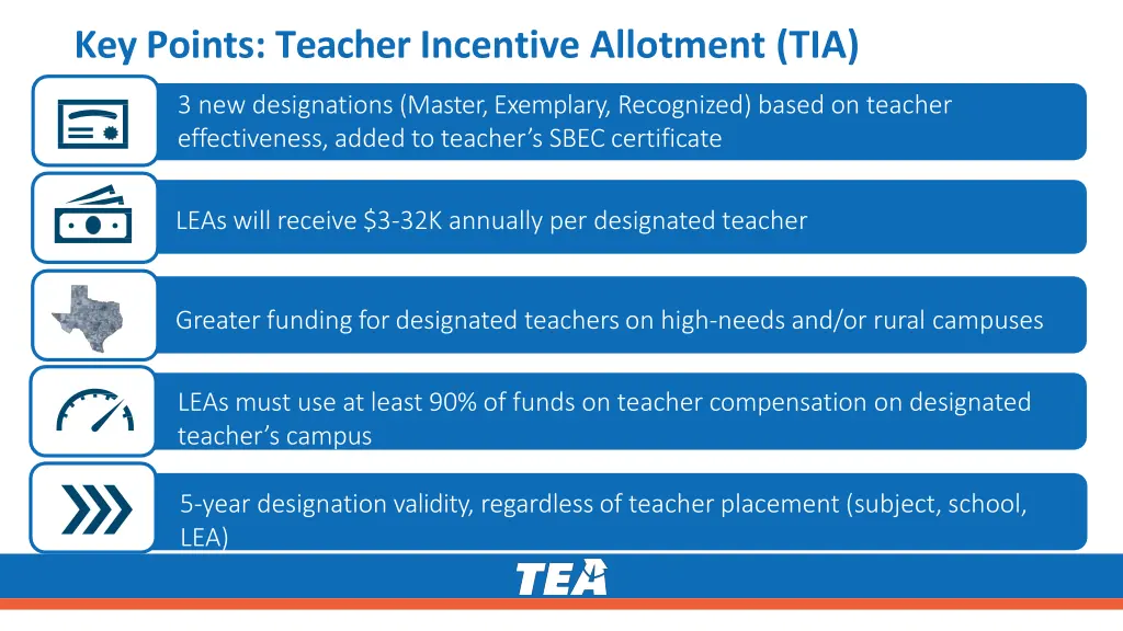 key points teacher incentive allotment tia