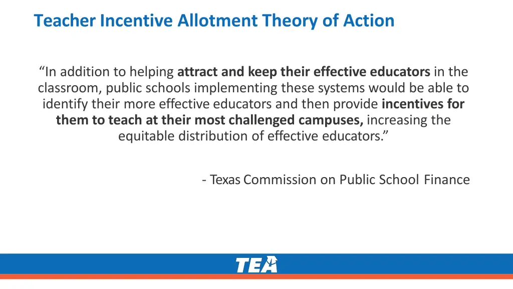 teacher incentive allotment theory of action