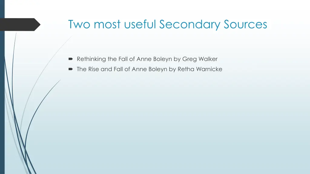 two most useful secondary sources