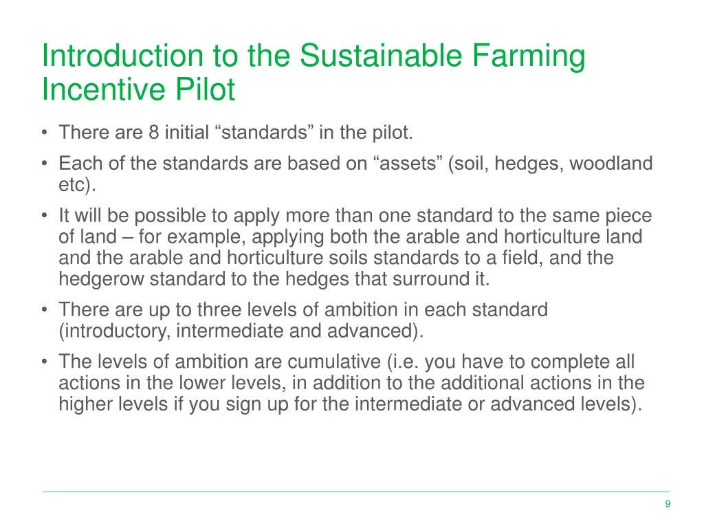 introduction to the sustainable farming incentive 1