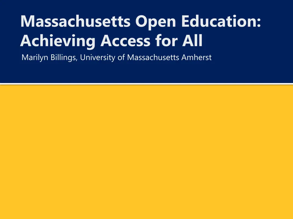 massachusetts open education achieving access