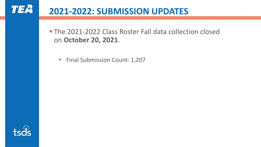 2021 2022 submission updates