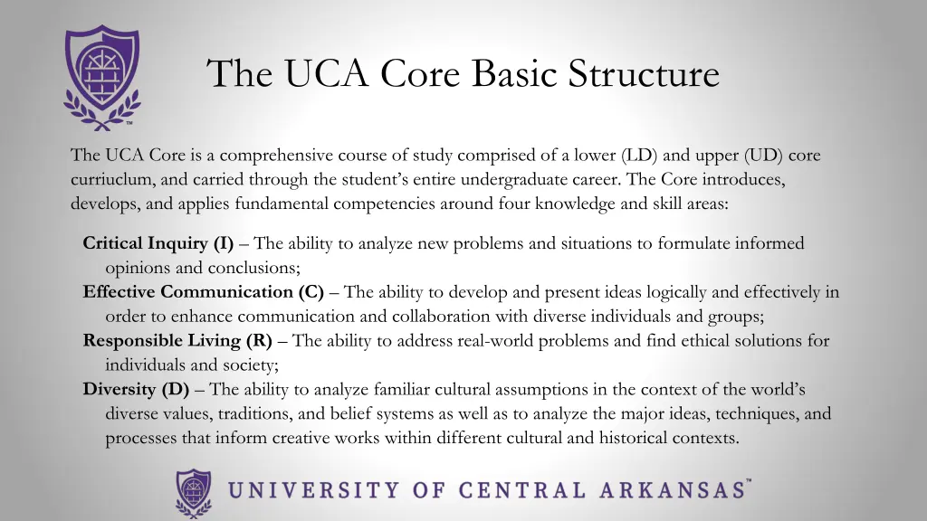 the uca core basic structure