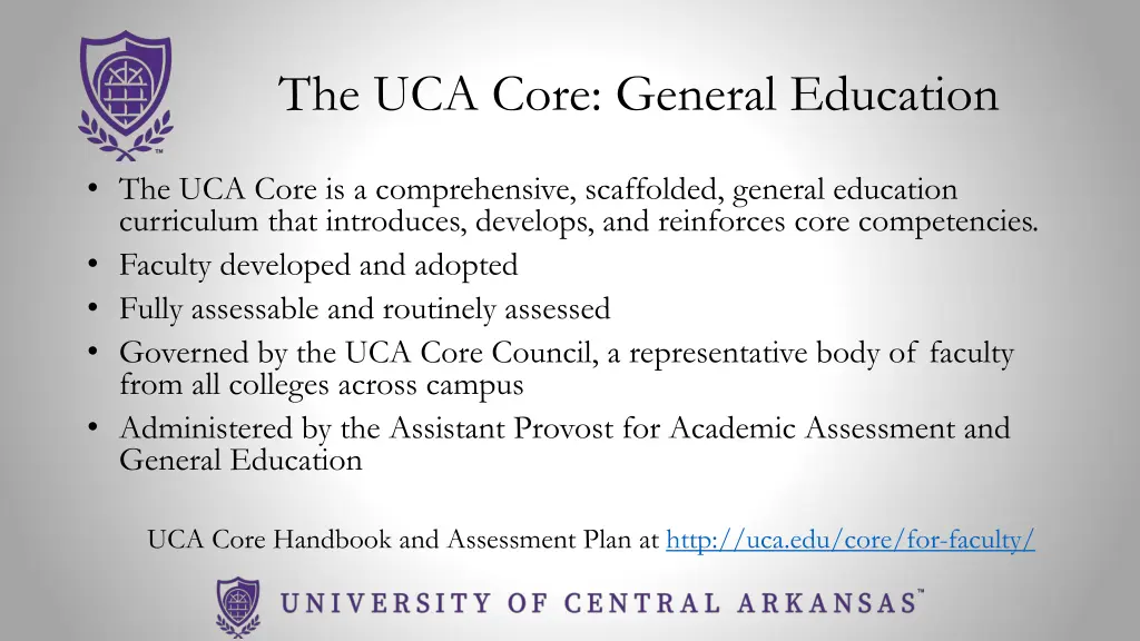 the uca core general education