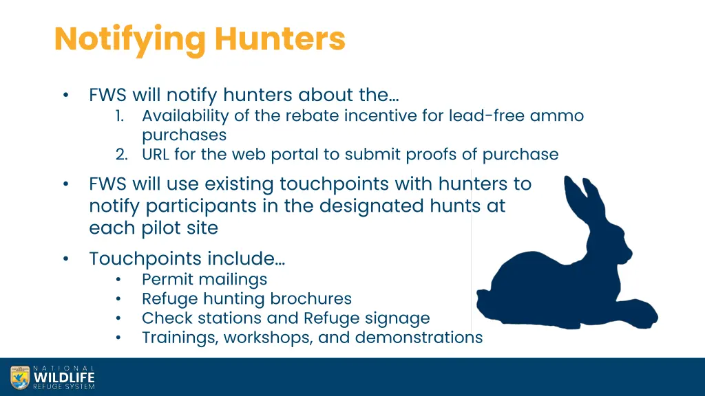 notifying hunters