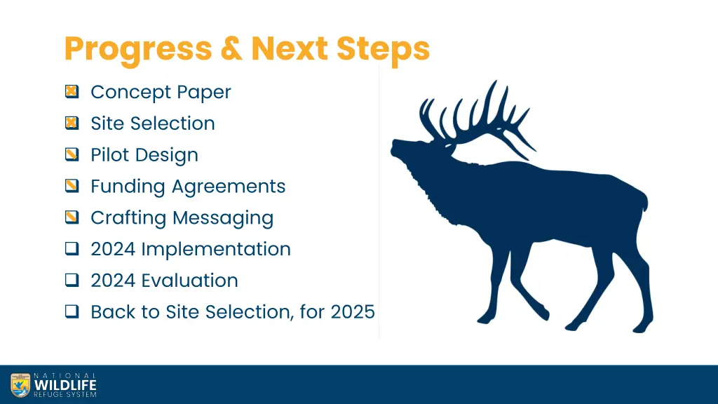 progress next steps concept paper site selection