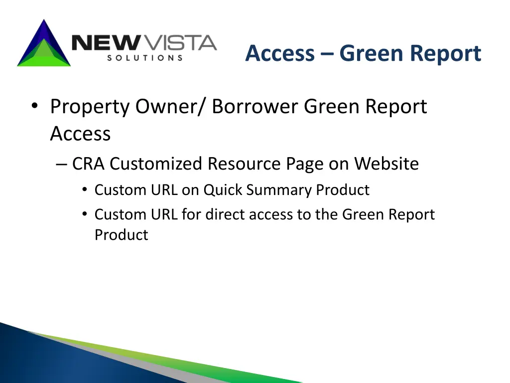 access green report