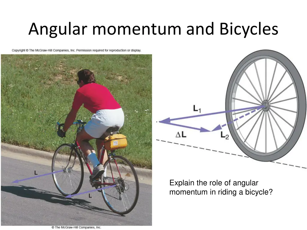 angular momentum and bicycles