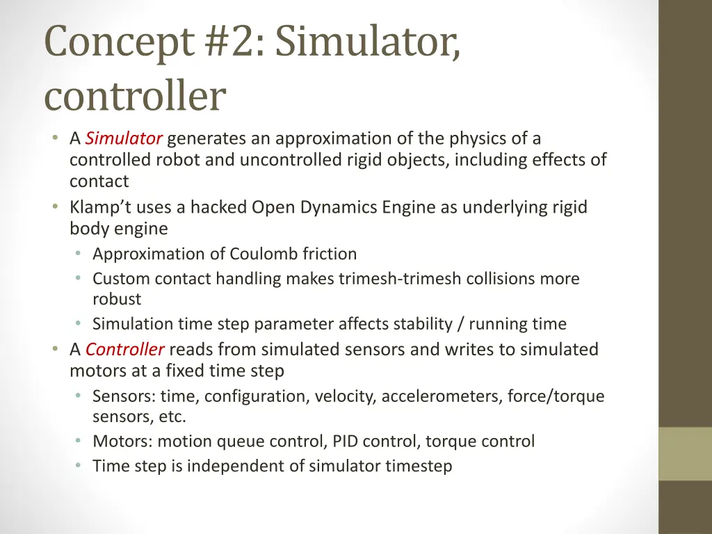 concept 2 simulator controller a simulator