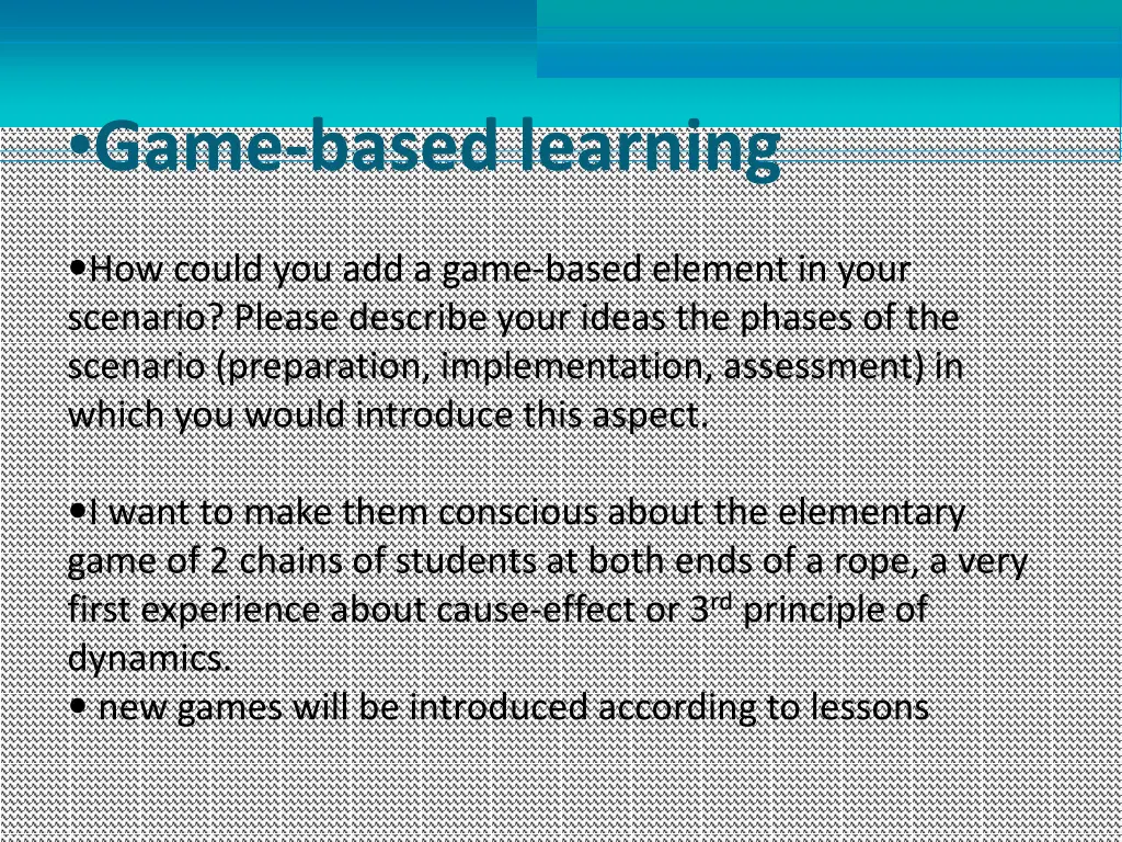 game based learning