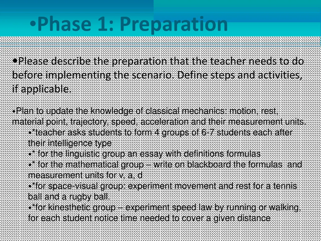 phase 1 preparation