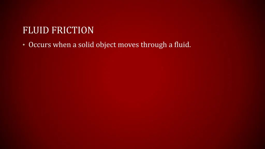 fluid friction