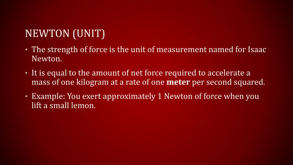 newton unit