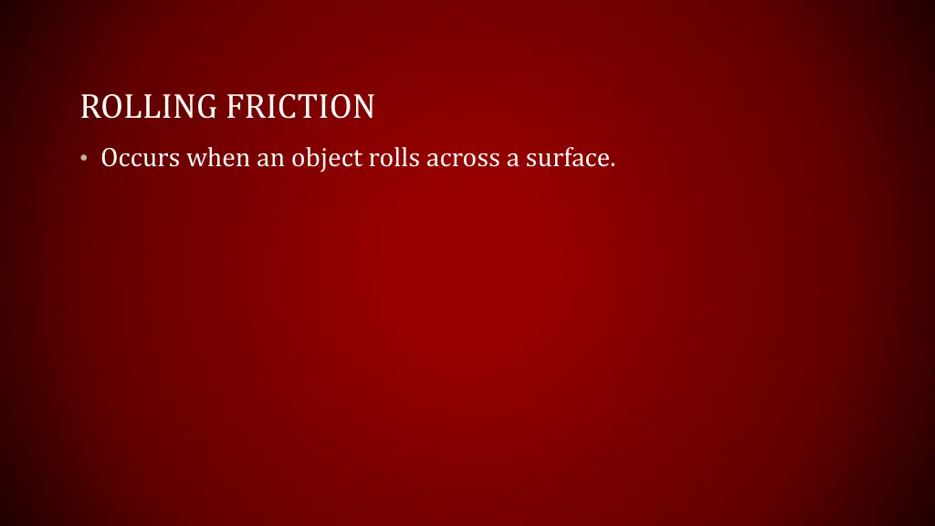 rolling friction