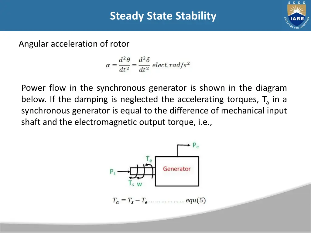 steady state stability 10