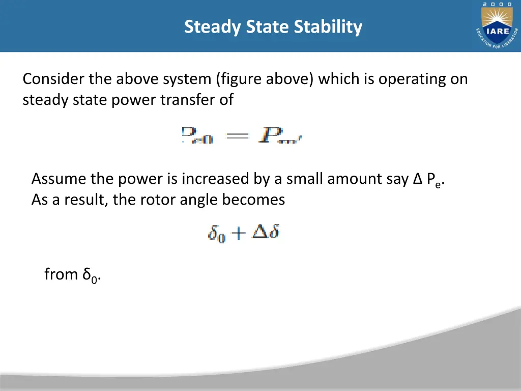 steady state stability 18