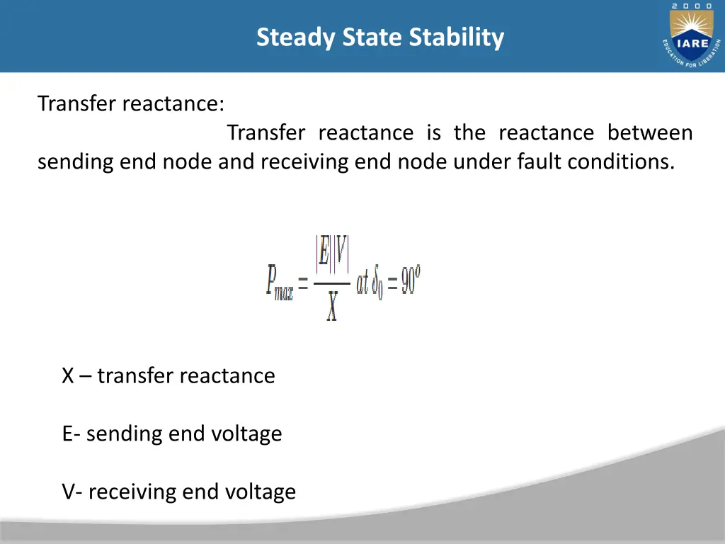 steady state stability 23