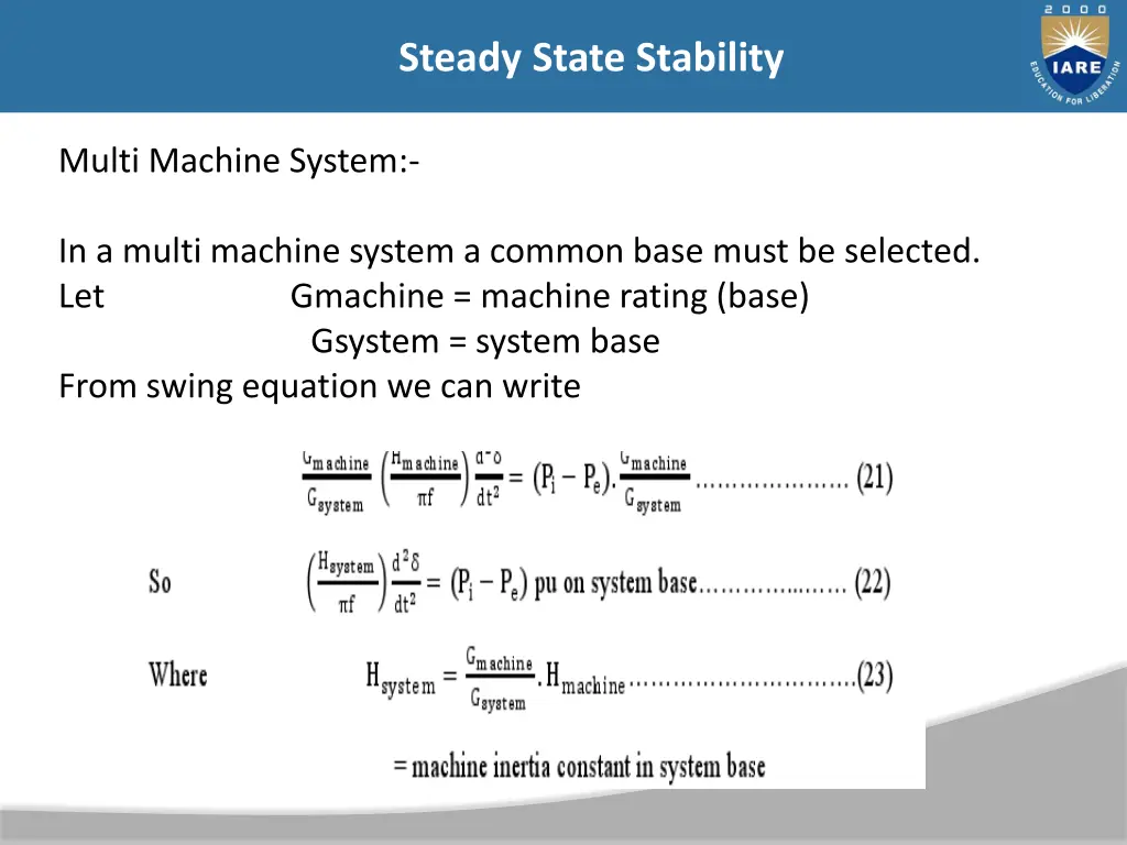 steady state stability 24