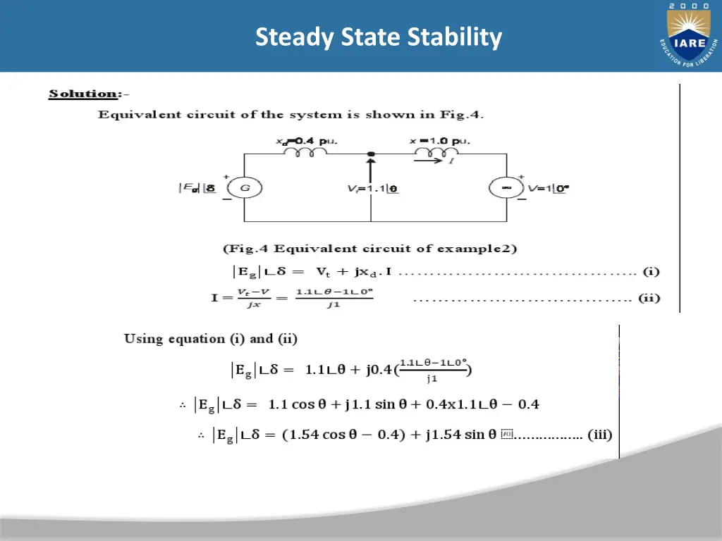 steady state stability 30