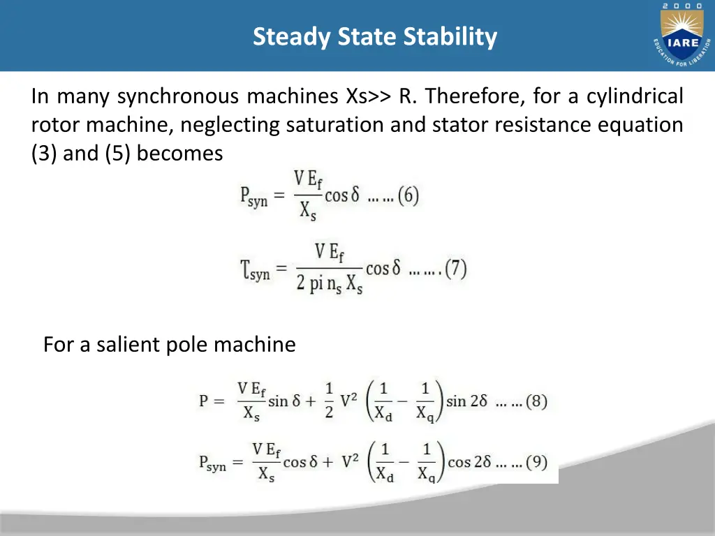 steady state stability 35