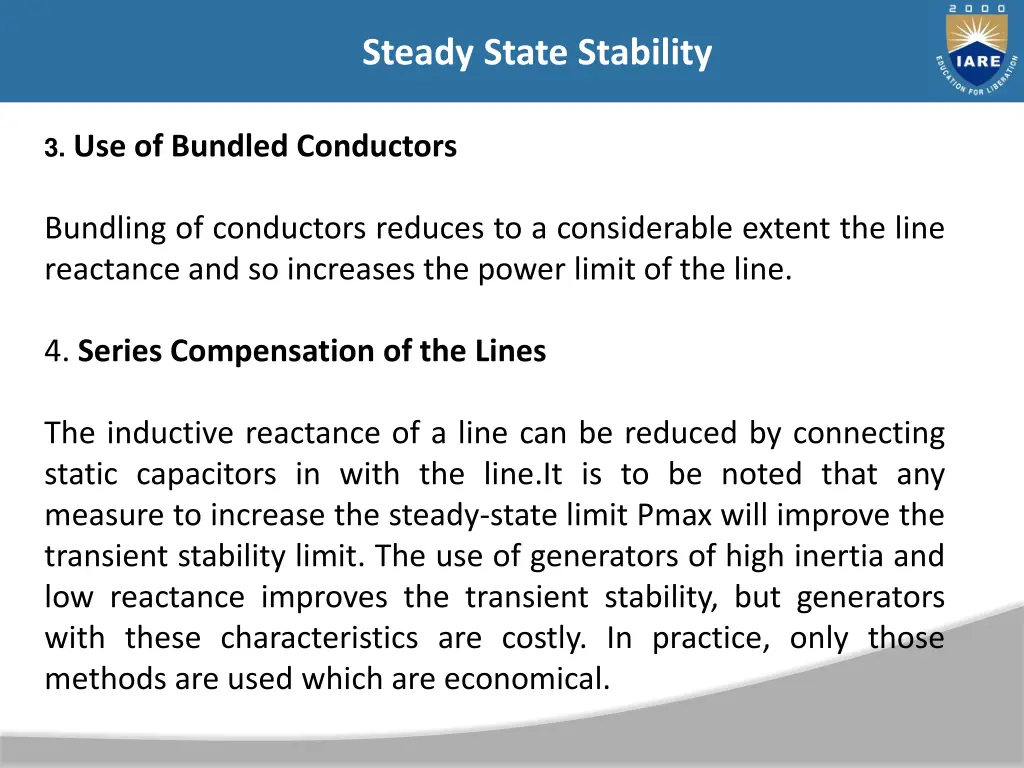 steady state stability 44