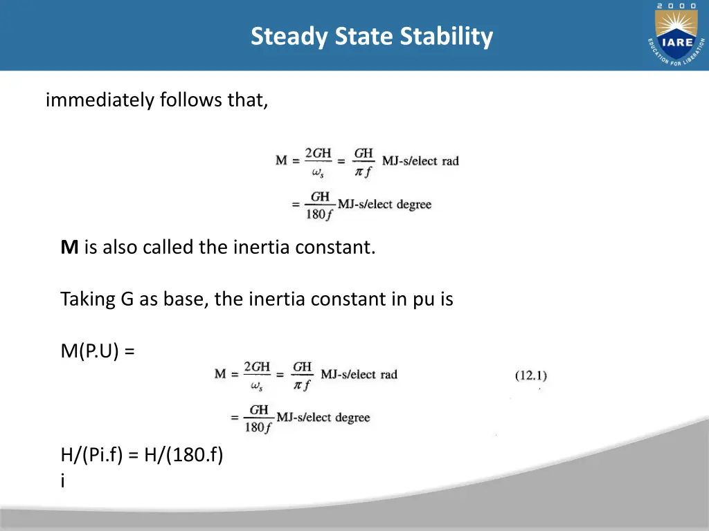 steady state stability 5