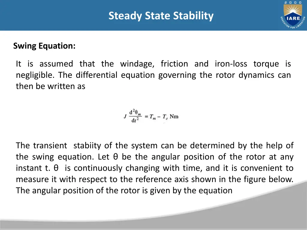 steady state stability 6