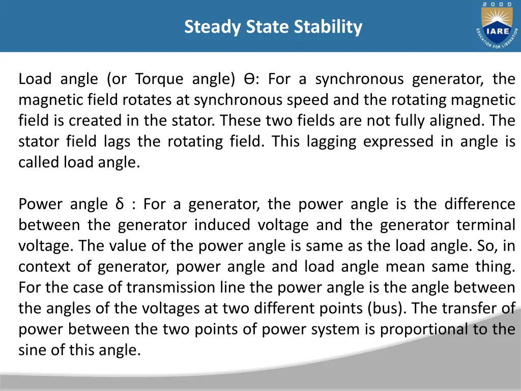 steady state stability 8