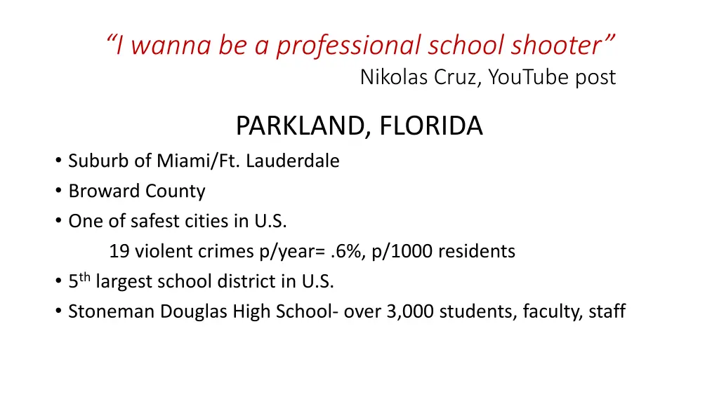 i wanna be a professional school shooter