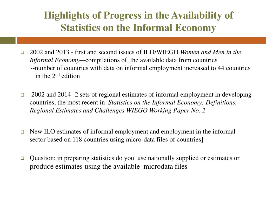 highlights of progress in the availability